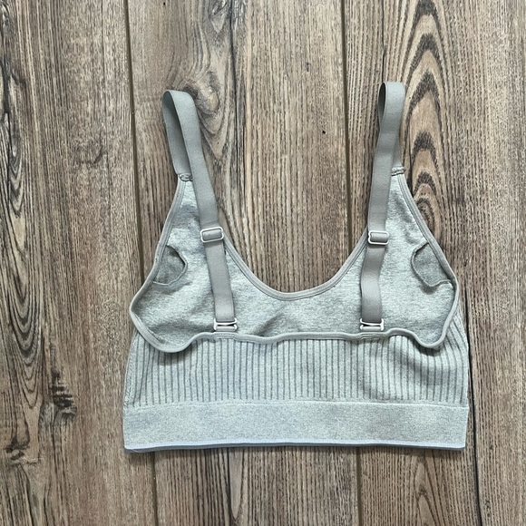 Calvin Klein Light Gray Ribbed Bralette - approx. size small - Picture 3 of 5